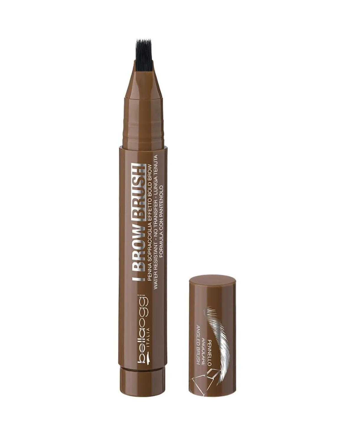 BELLAOGGI OLOVKA ZA OBRVE I BROW BRUSH MEDIUM BROWN 