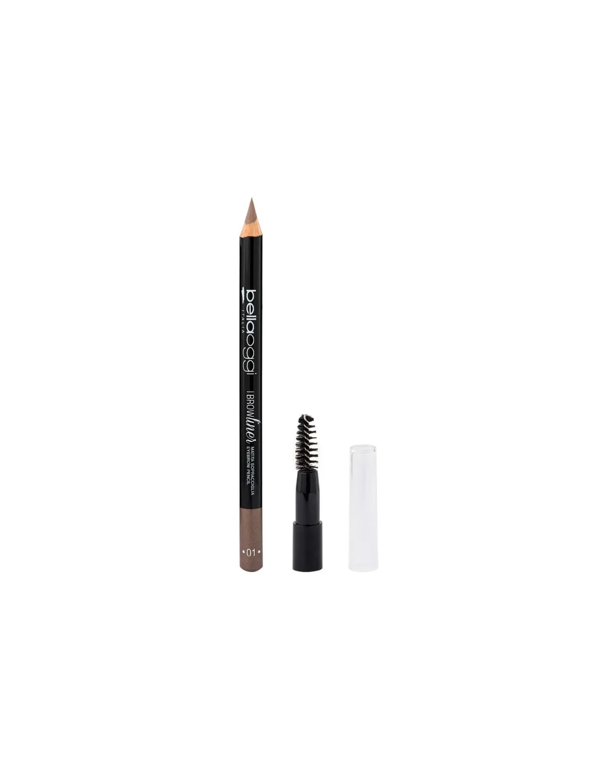 BELLAOGGI OLOVKA ZA OBRVE I BROW BRUSH BLACK BROWN 