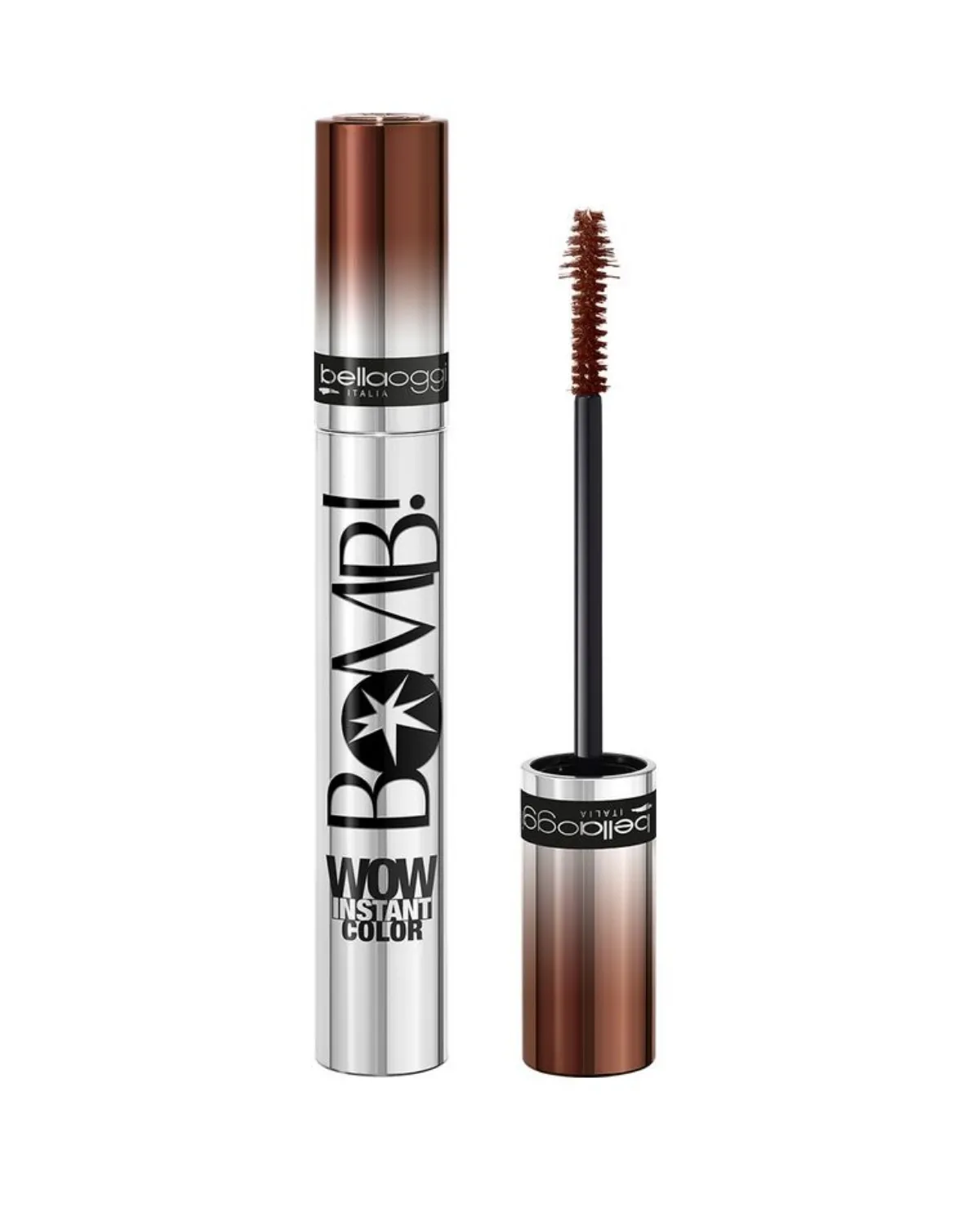 BELLAOGGI MASKARA ZA VOLUMEN U BOJI BOMB VOLUME COLOR WOW BROWN 