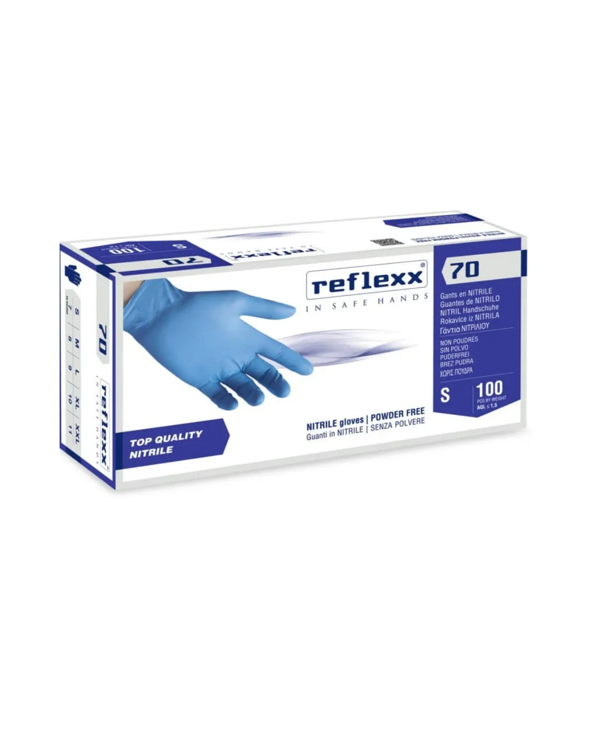 RUKAVICE R70/XL NITRIL PLAVA 100/1 
