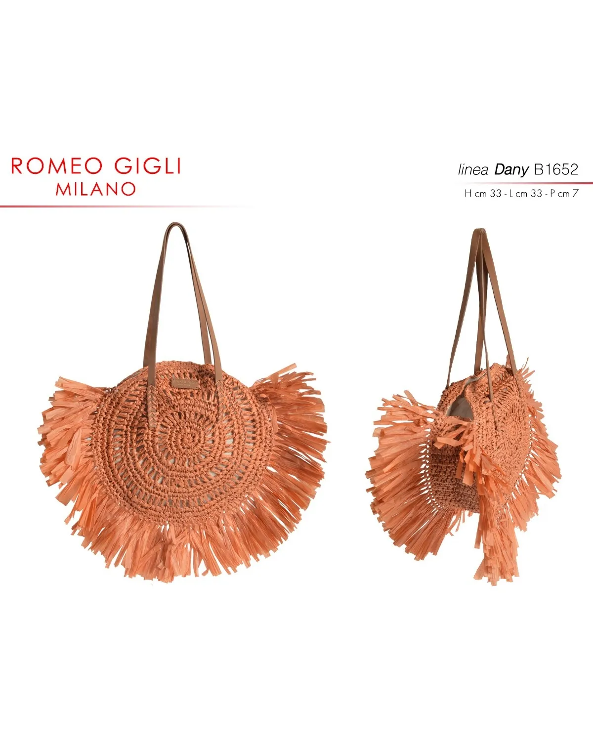 TORBA Z. P/LJ 2021 DANY B1652 ARANCIONE ROMEO GIGLI MILANO