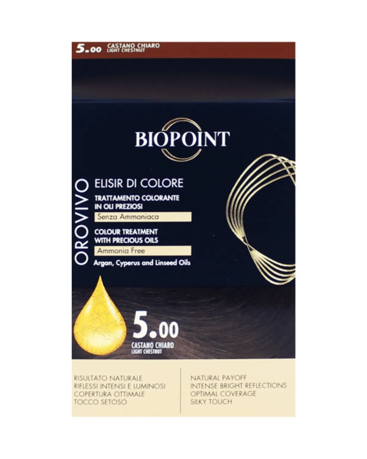 BIOPOINT OROVIVO FARBA ZA KOSU 5.00 