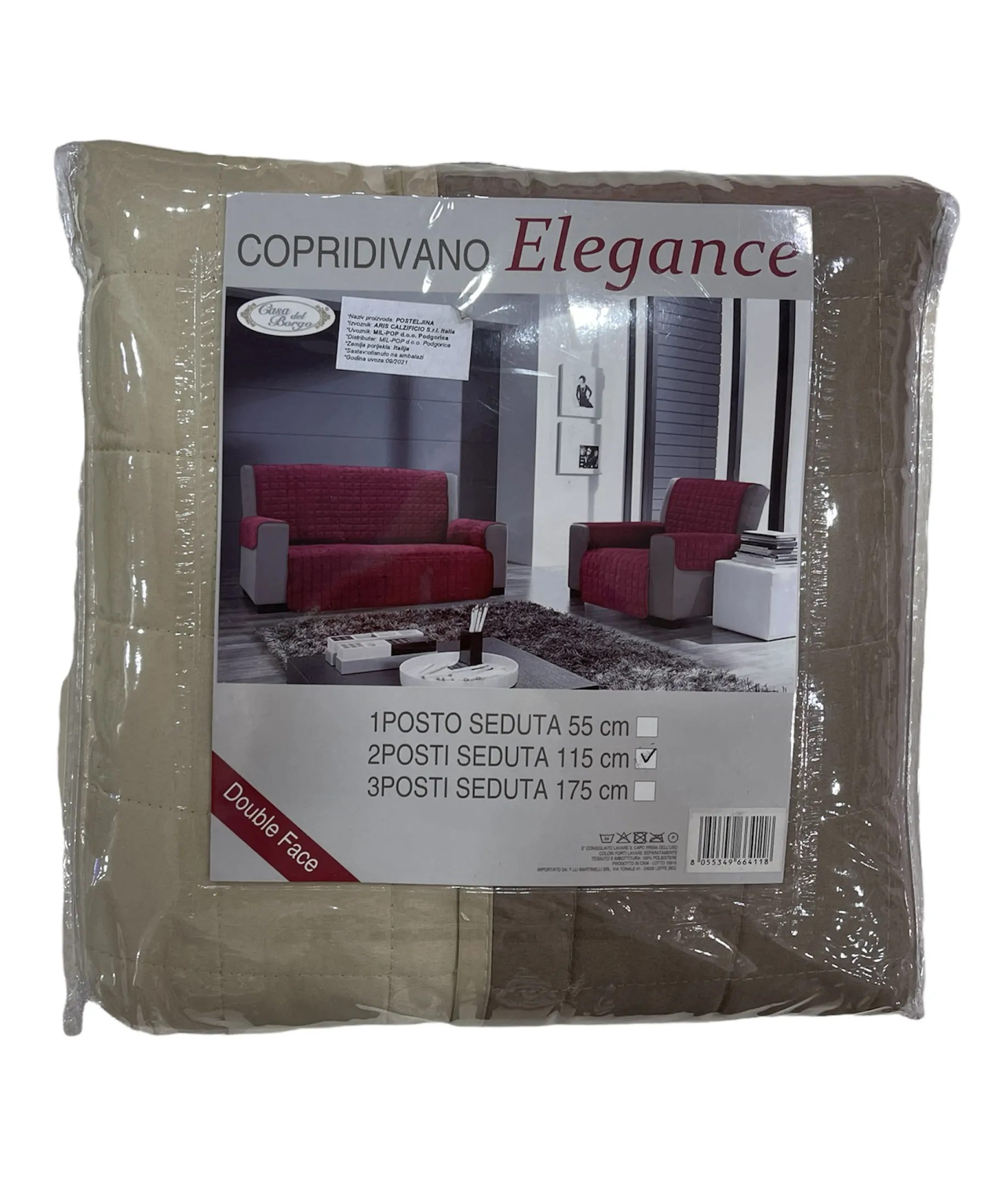 PREKRIVAČ ZA DVOSJED ELEGANCE 115CM BEZ 