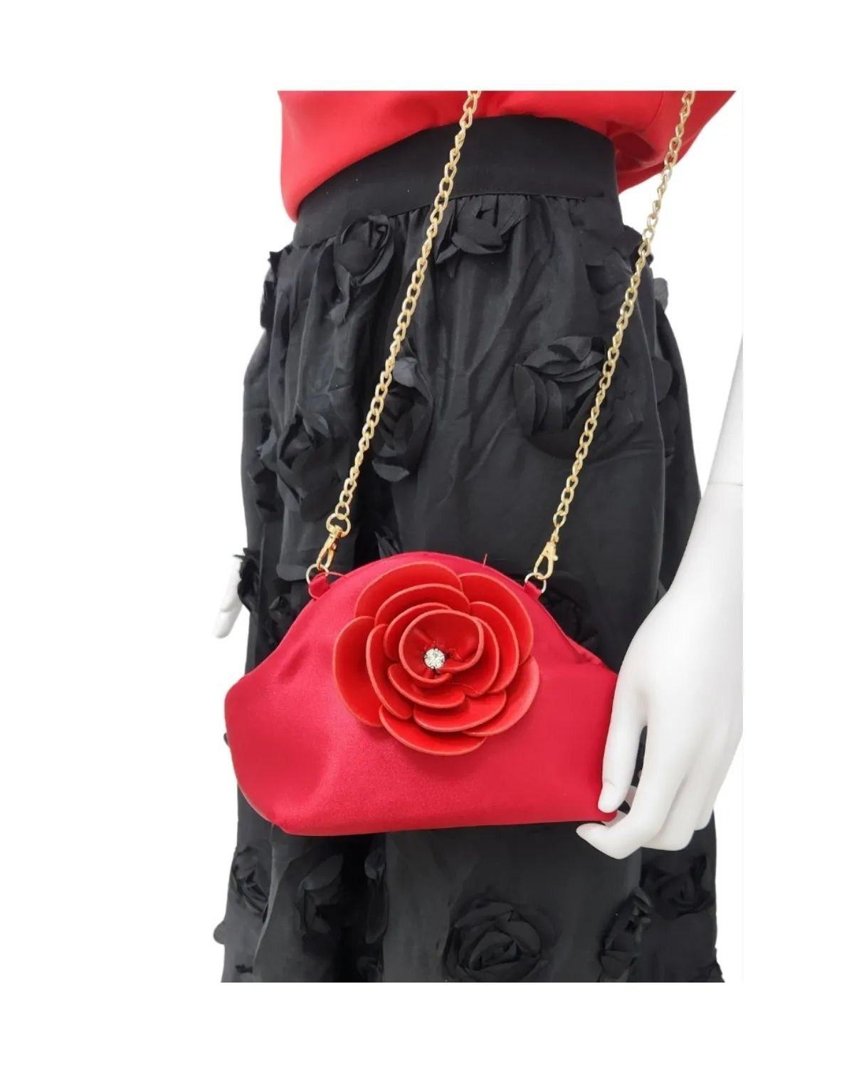 TORBA Z. CAROLA RG MILANO B3410 ROSSO P/LJ 24