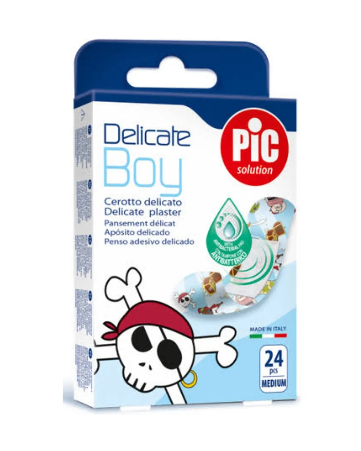 FLASTER DELICATE BOY 24 SORTNO-ANTIBAKTERIJSKI 