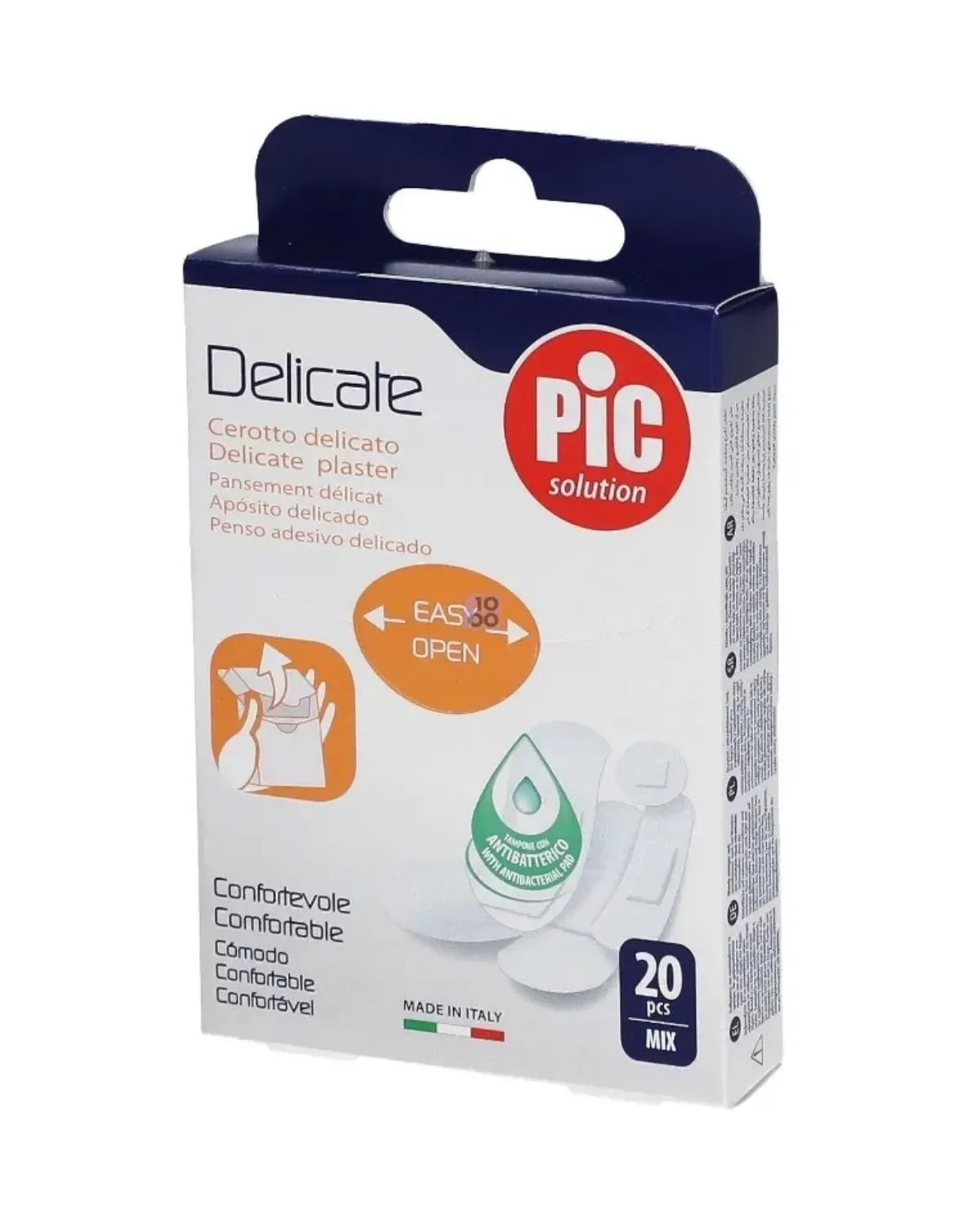 FLASTER DELICATE 20 SORTNO-ANTIBAKTERIJSKI 