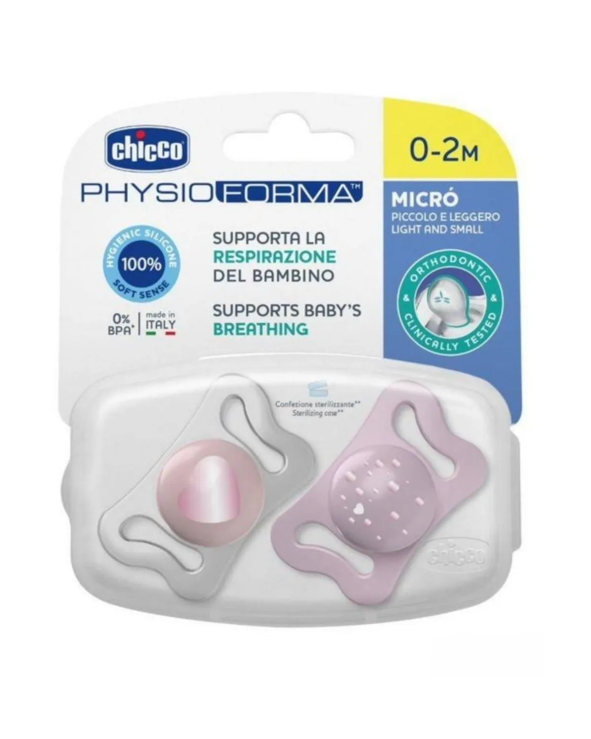 VARALICA PHYSIO MICRO 0-2 M 2/1 PINK 