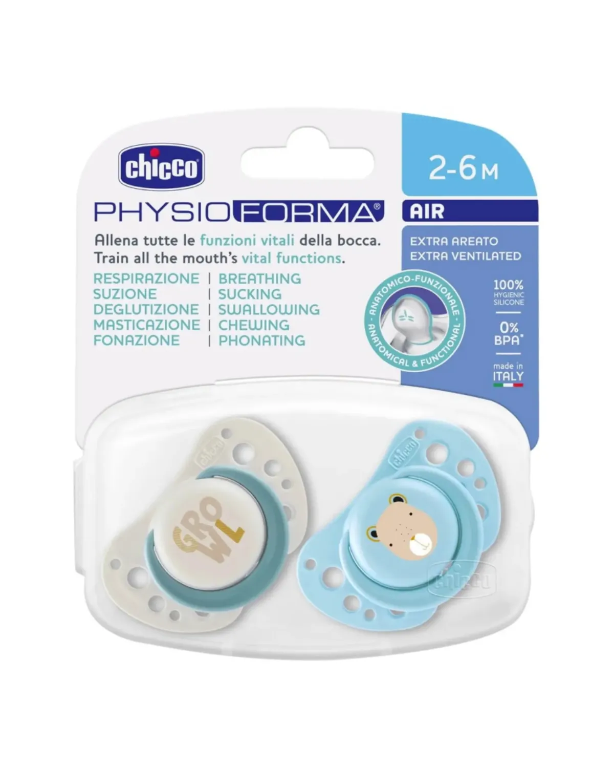 VARALICA SILIKON 2-6M+2/1 PLAVA PHYSIO AIR 