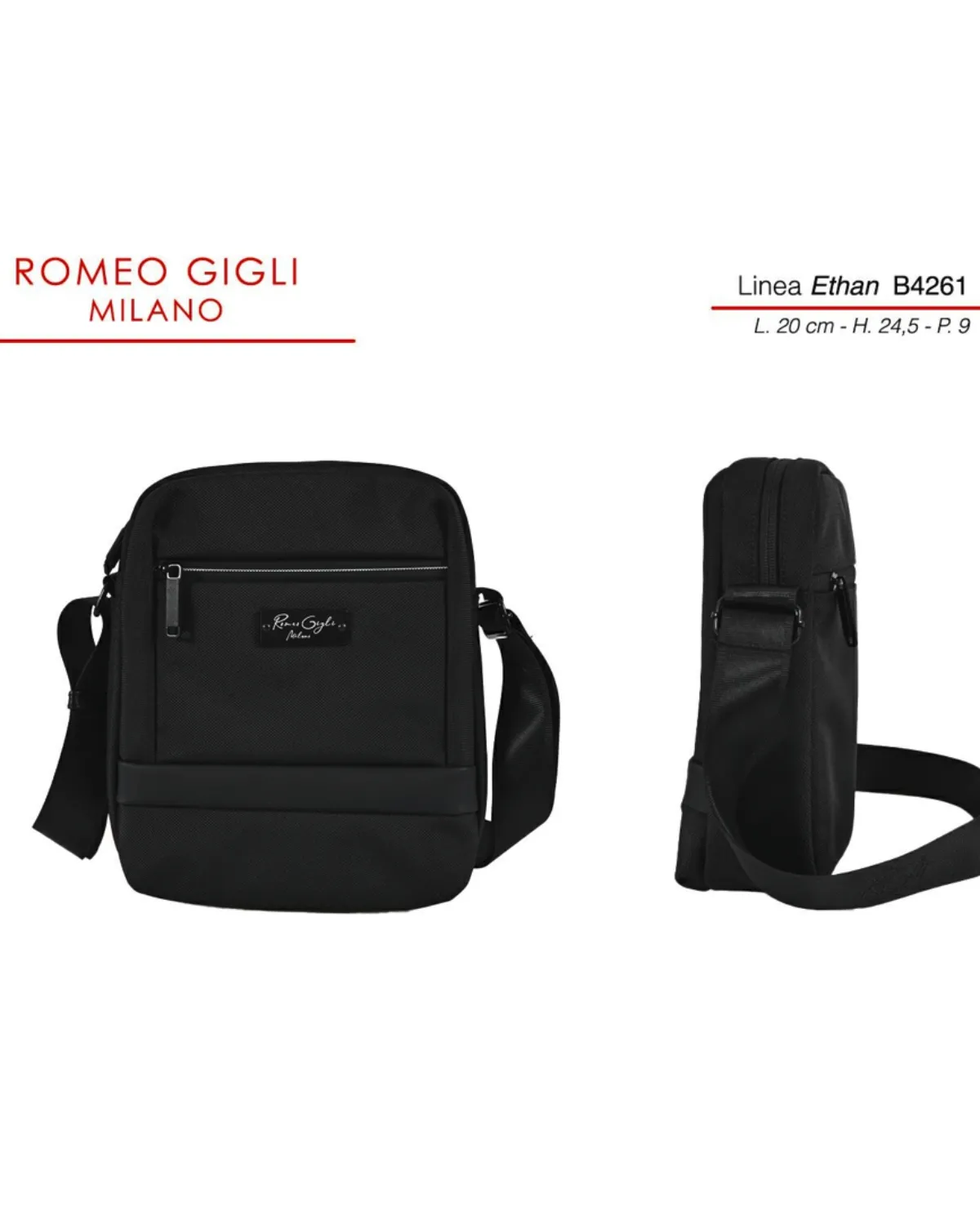 ETHAN TORBA M. RG MILANO B4261 NERO 
