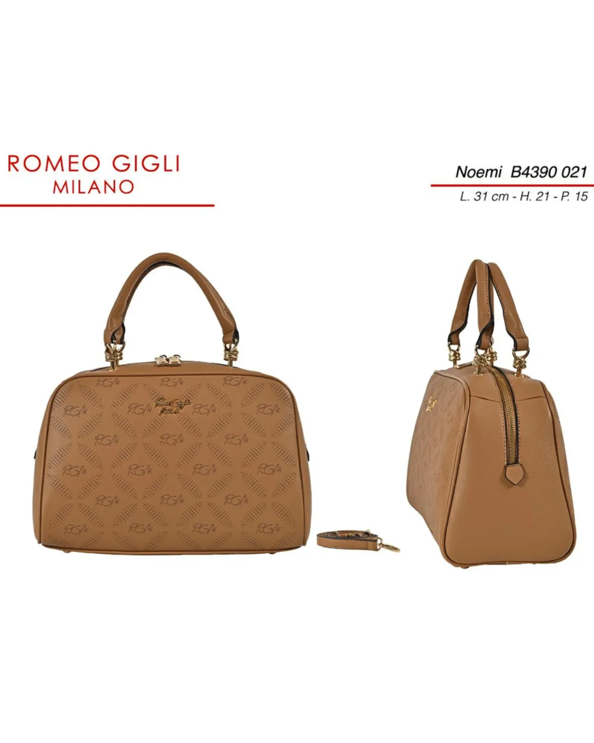 NOEMI TORBA Z. RG MILANO B4390 CAMEL 