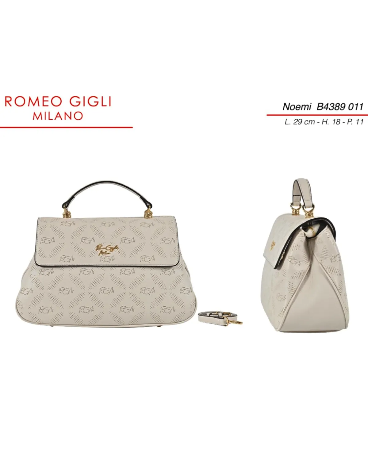NOEMI TORBA Z. RG MILANO B4389 BEIGE 