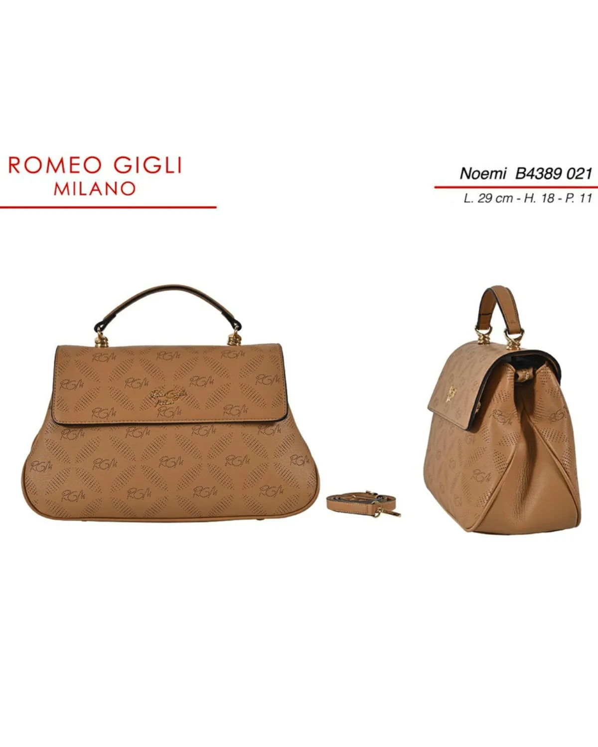 NOEMI TORBA Z. RG MILANO B4389 CAMEL 