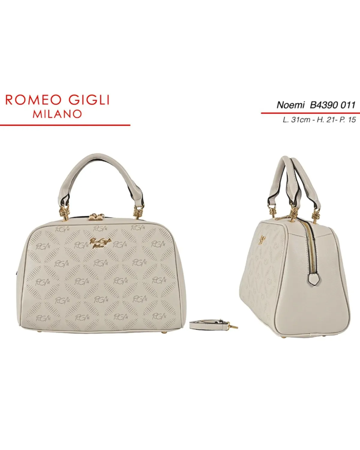 NOEMI TORBA Z. RG MILANO B4390 BEIGE 