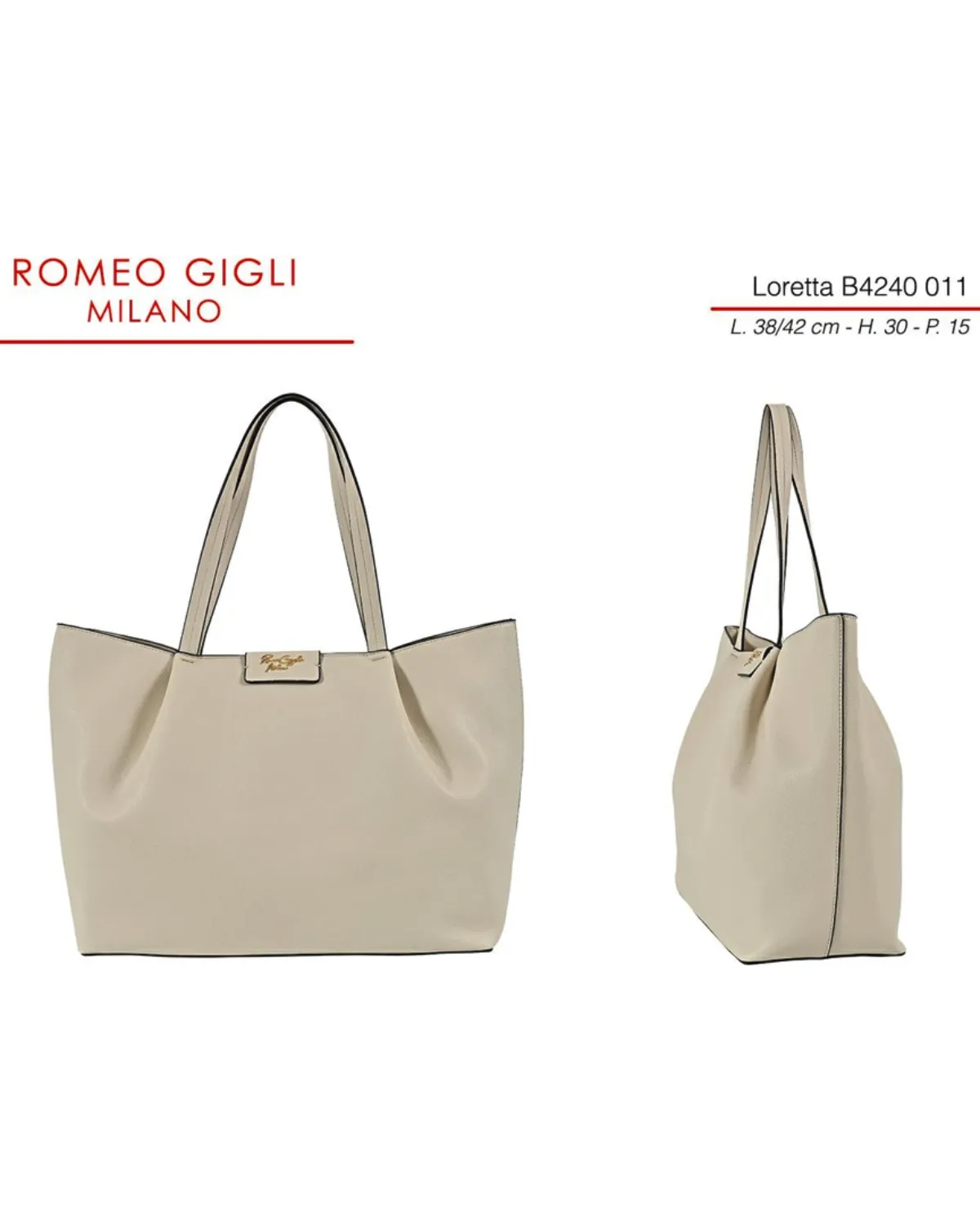 TORBA Z.LORETTA RG MILANO B4240 BEIGE 