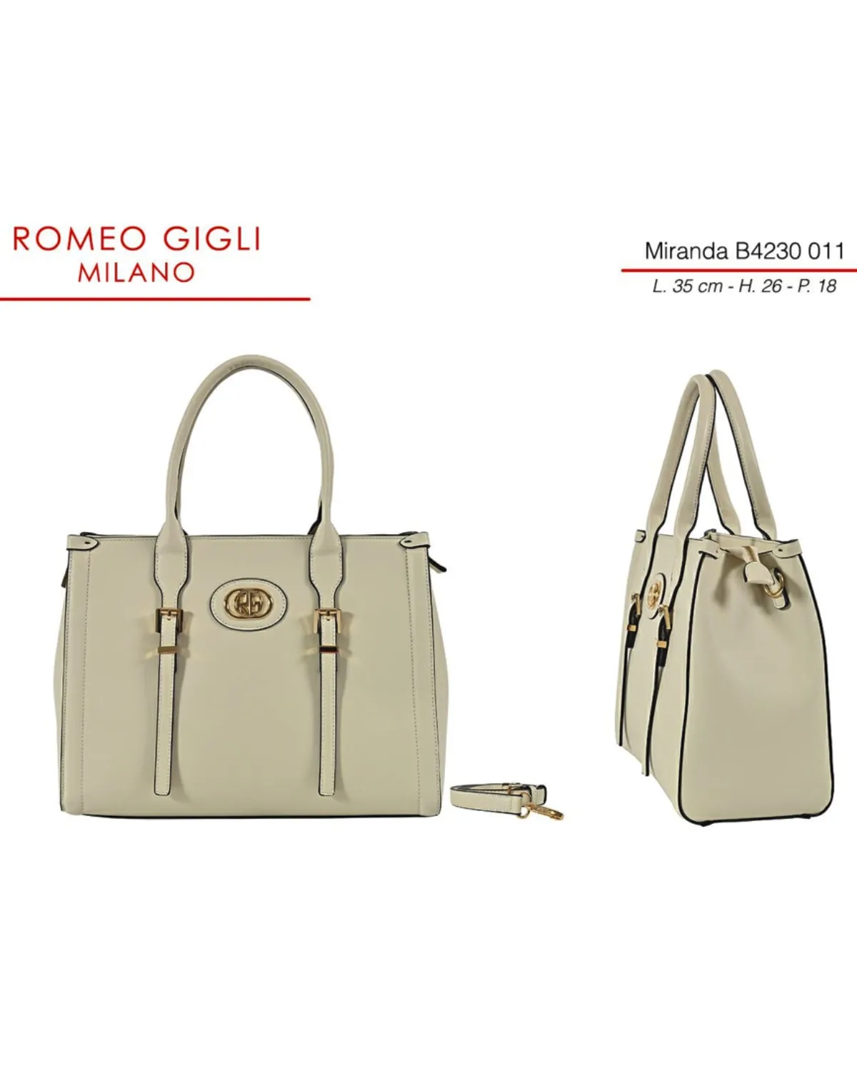 TORBA Z.MIRANDA RG MILANO B4230 BEIGE 