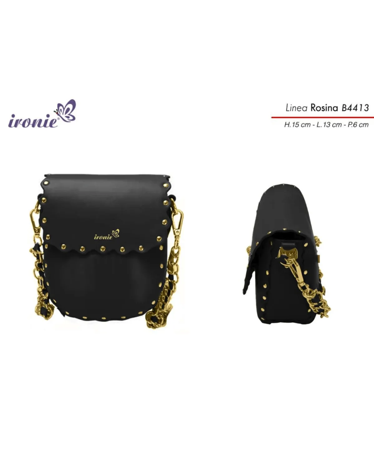 TORBA ROSINA IRONIE B4413 NERO 