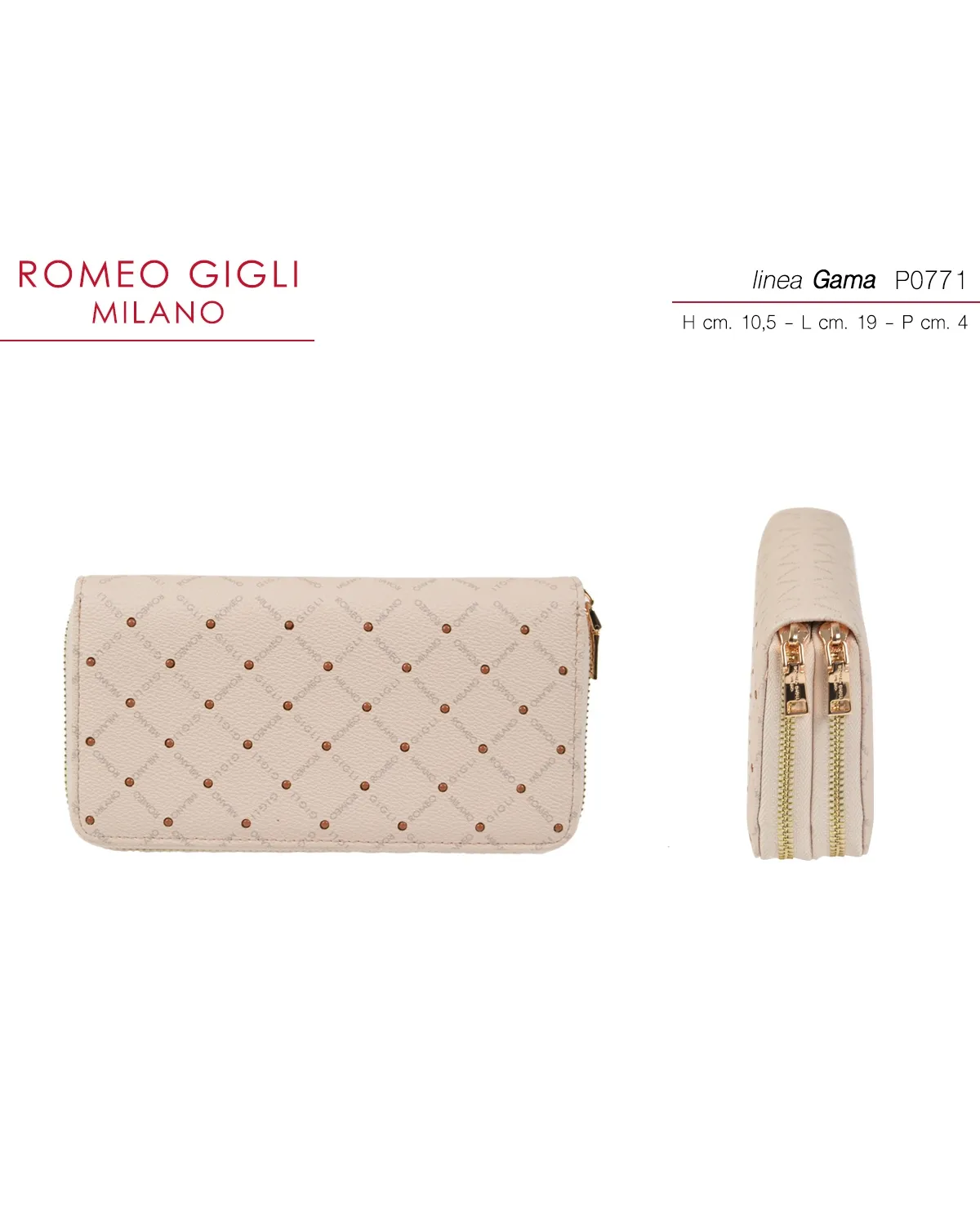 NOVČANIK ŽENSKI GAMA BEIGE/CUOIO ROMEO GIGLI MILANO