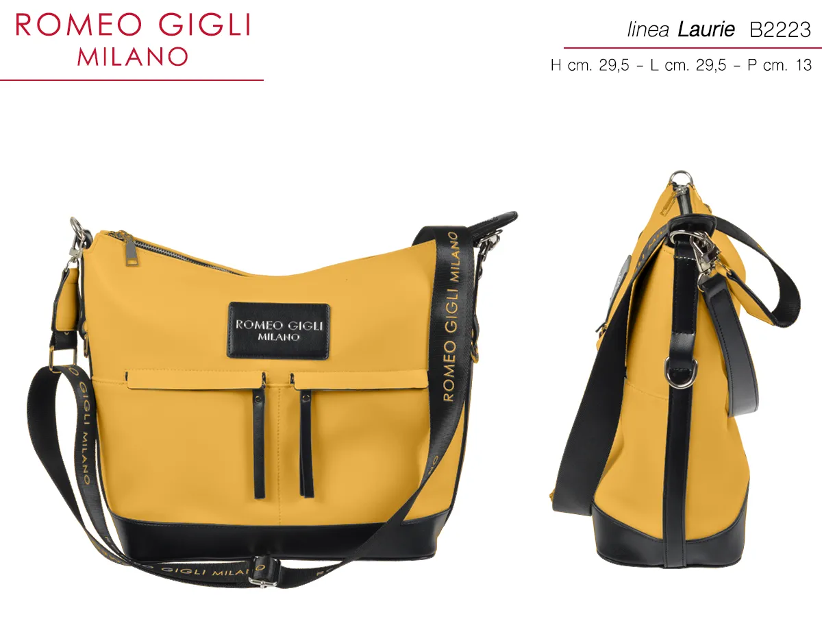 TORBA Z. LAURIE GIALLO/NERO RG MILANO
