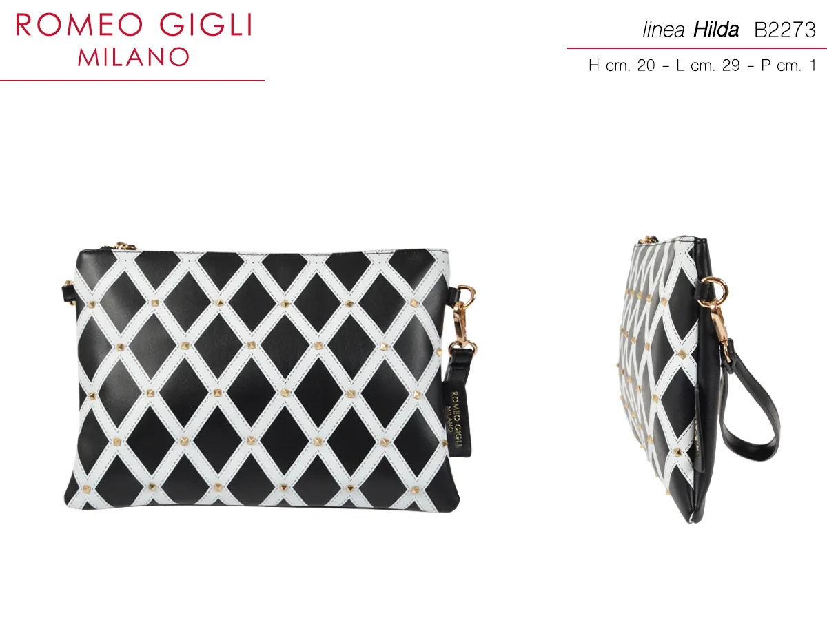 TORBA ŽENSKI HILDA NERO/OFF WHITE ROMEO GIGLI MILANO
