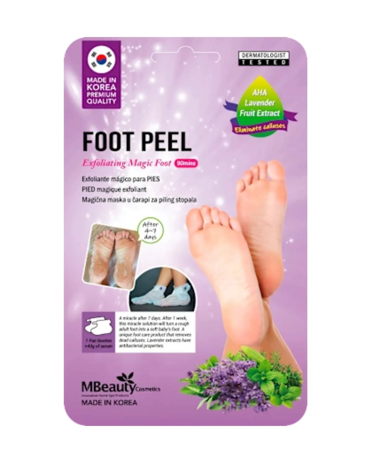 MJ MASKA ZA NOGE EXFOLIATING 1 PAR CARAPA 