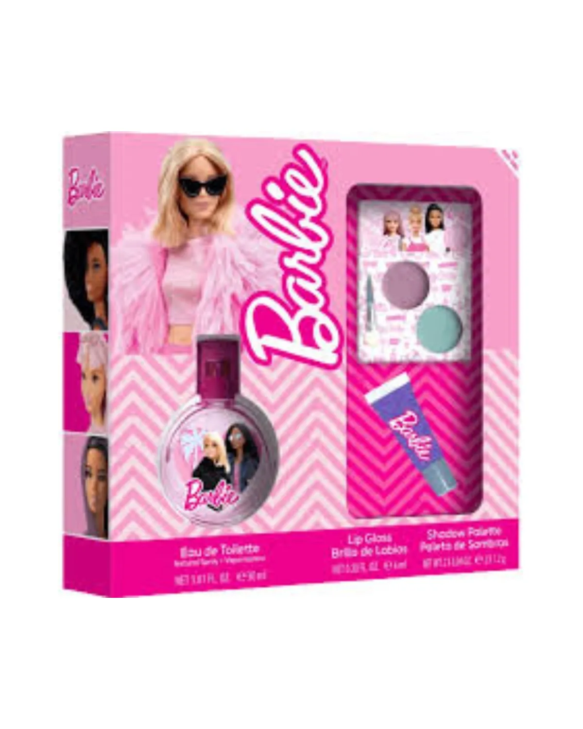 TOALETNA VODA BARBIE EDT 30ML + SJAJ ZA USNE + SJENKA ZA OČI 
