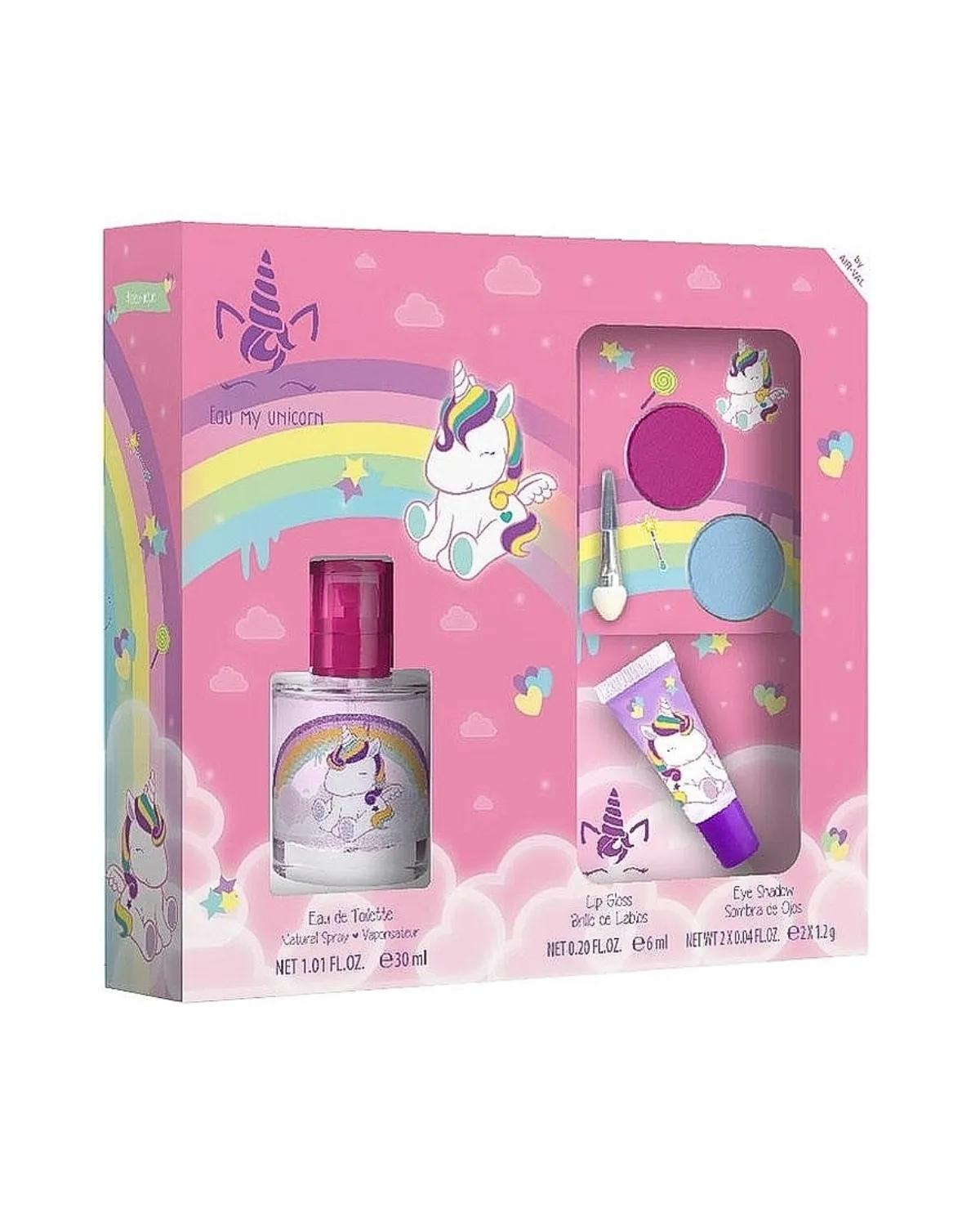 SET JEDNOROG - TOALETNA VODA 30ML + SJAJ ZA USNE 6ML + DVIJE SJENKE ZA OČI 