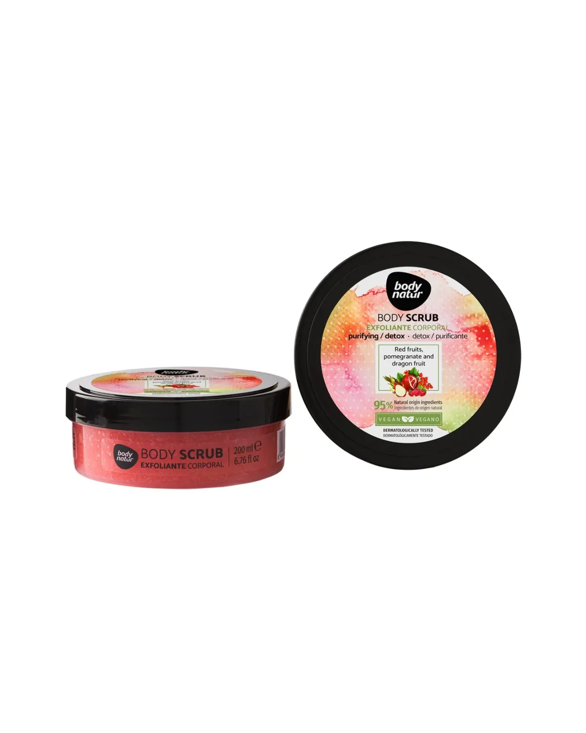 BODY NATUR PILING ZA TIJELO RED FRUITS, POMEGRANATE AND DRAGON FRUIT 200ML