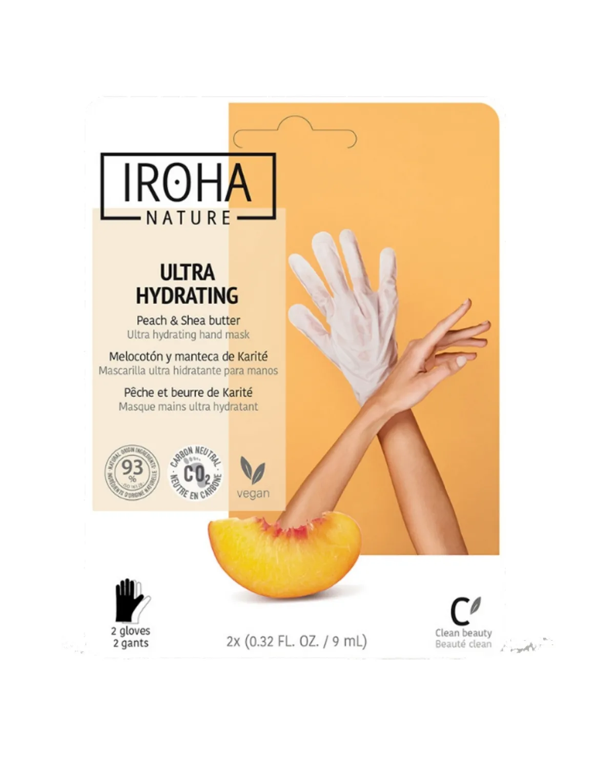 IROHA PEACH MASKA ZA RUKE I NOKTE 1 PAR RUKAVICA 