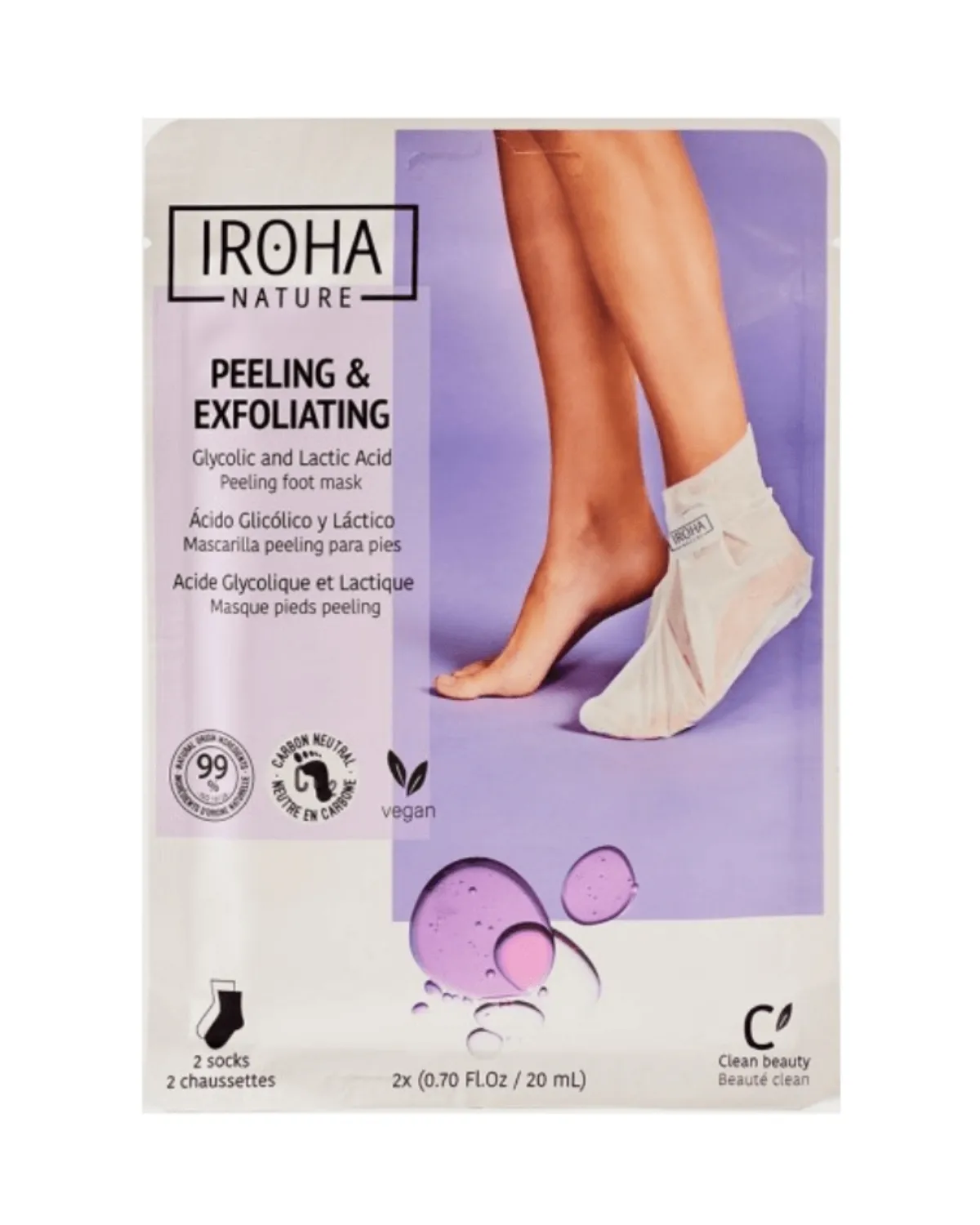 IROHA PILING & EXFOLIATION MASKA ZA NOGE 1 PAR CARAPA 