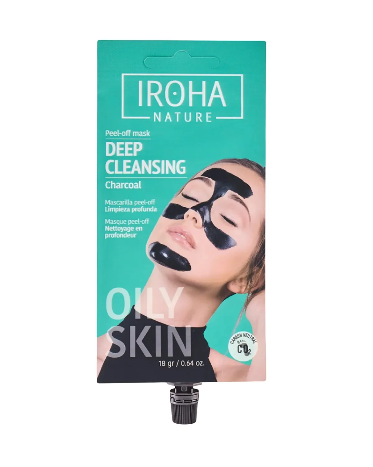 IROHA DETOX MASKA PEEL-OFF CHARCOAL 