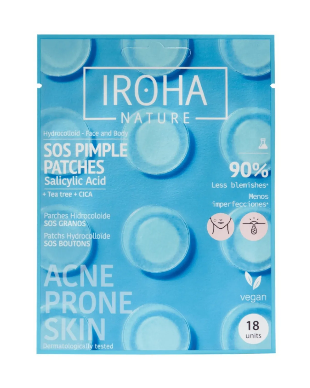 IROHA ACNE PRONE SKIN SOS FLASTERI 18KOM 