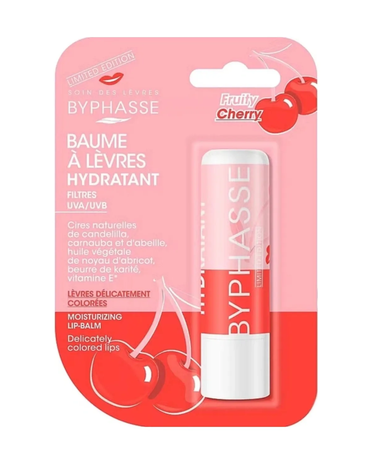 BYPHASSE LABELO FRUITY CHERRY LIP BALM 4.8G 