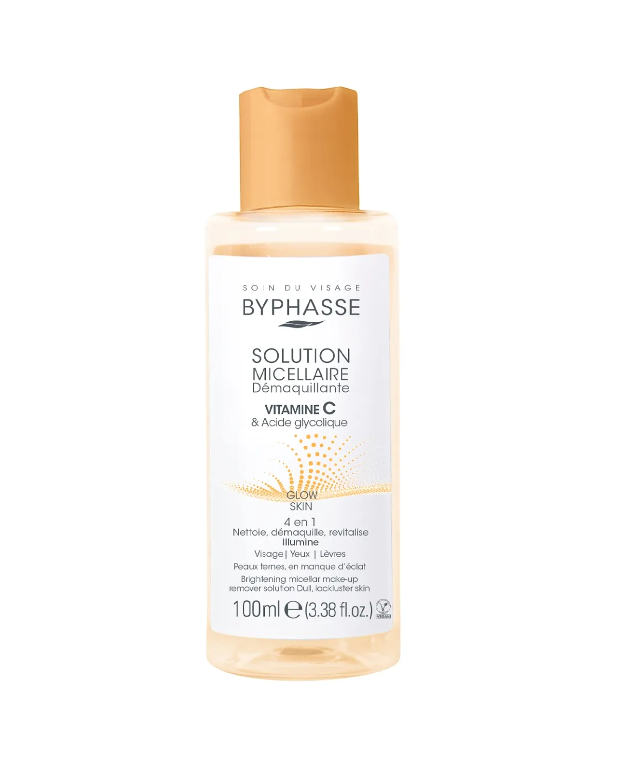 BYPHASSE  MICELARNA VODA SOLUTION VITAMIN C &GLYCOLIC ACID 100ML 