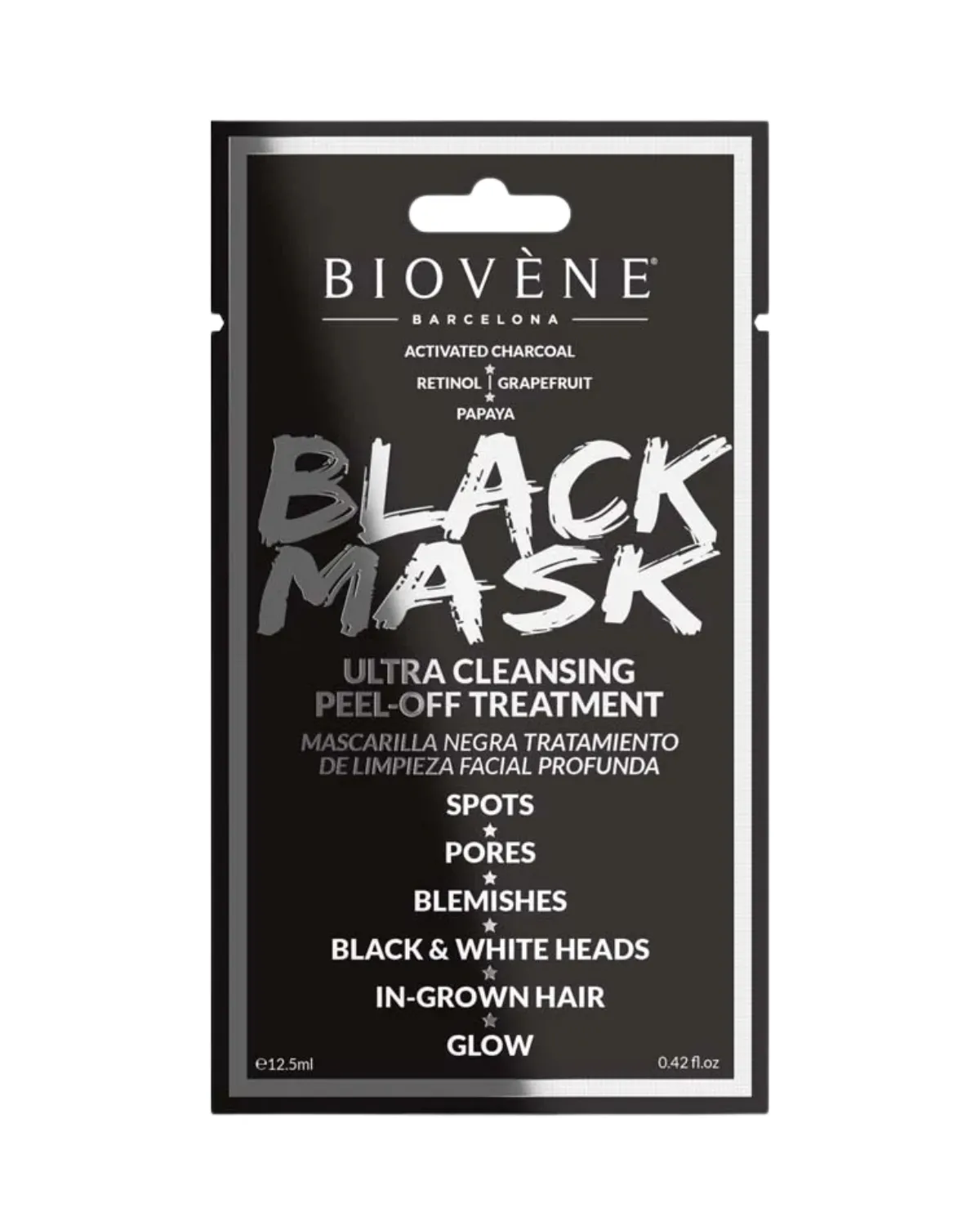 BIOVENE BLACK MASK ULTRA CLEANSING PEEL OGG TREATMENT 12,5ML 