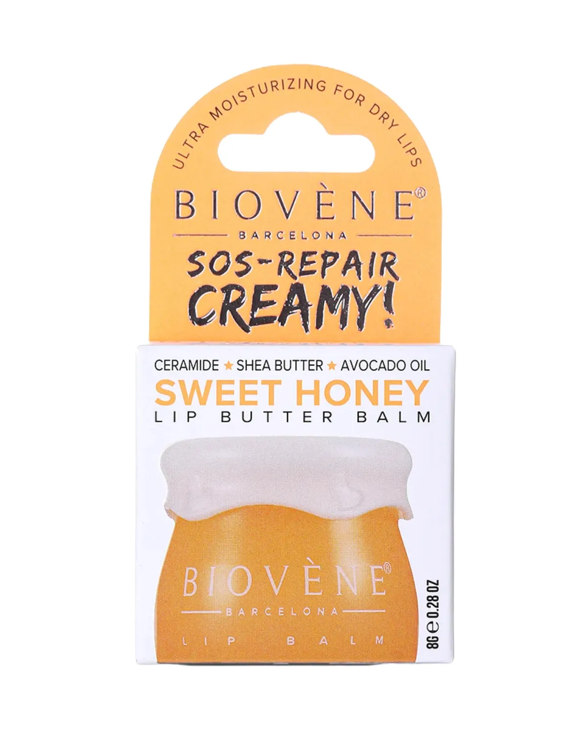 BIOVENE LIP BUTTER BALM SOS -REPAIR ULTRA MOISTURIZING HONEY+CERAMIDE