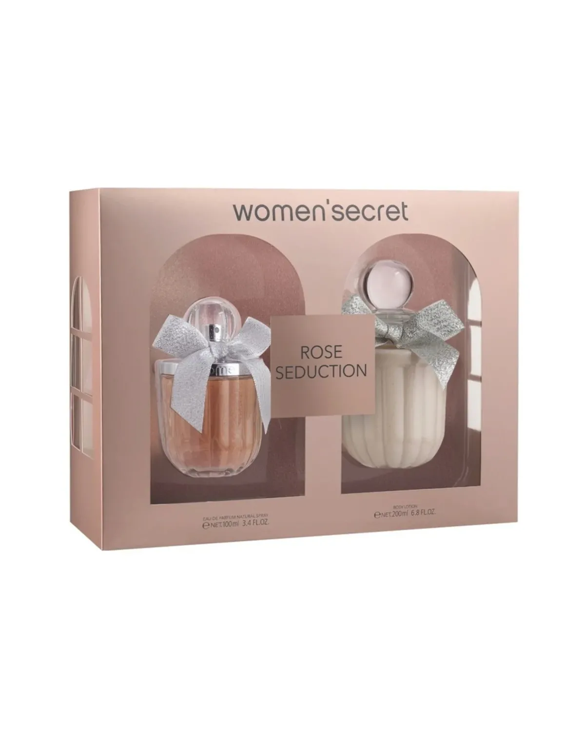 WOMEN SECRET ROSE SEDUCTION GIFT SET EDP 100ML + BODY LOTION 200ML 