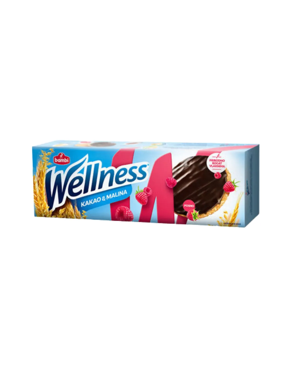 WELLNESS INTEGRALNI KEKS SA MALINOM PRELIVEN KAKAO PRELIVOM 150 GR 