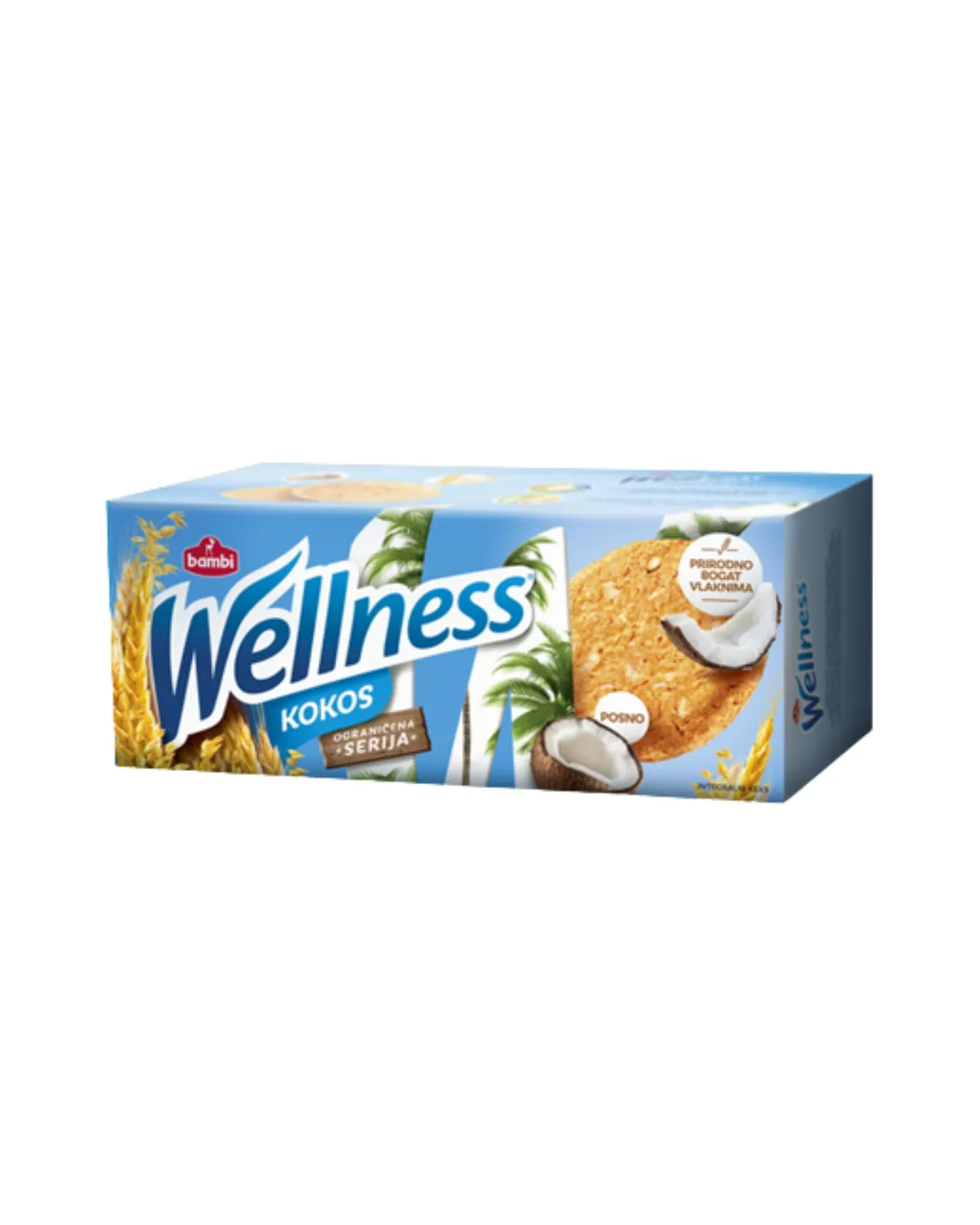 WELLNESS INTEGRALNI KEKS SA KOKOSOM 210G 