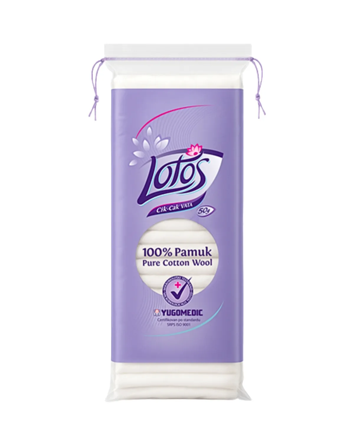 LOTOS 50GR - CIK-CAK VATA 100% PAMUK (ECONOMY PAK) 