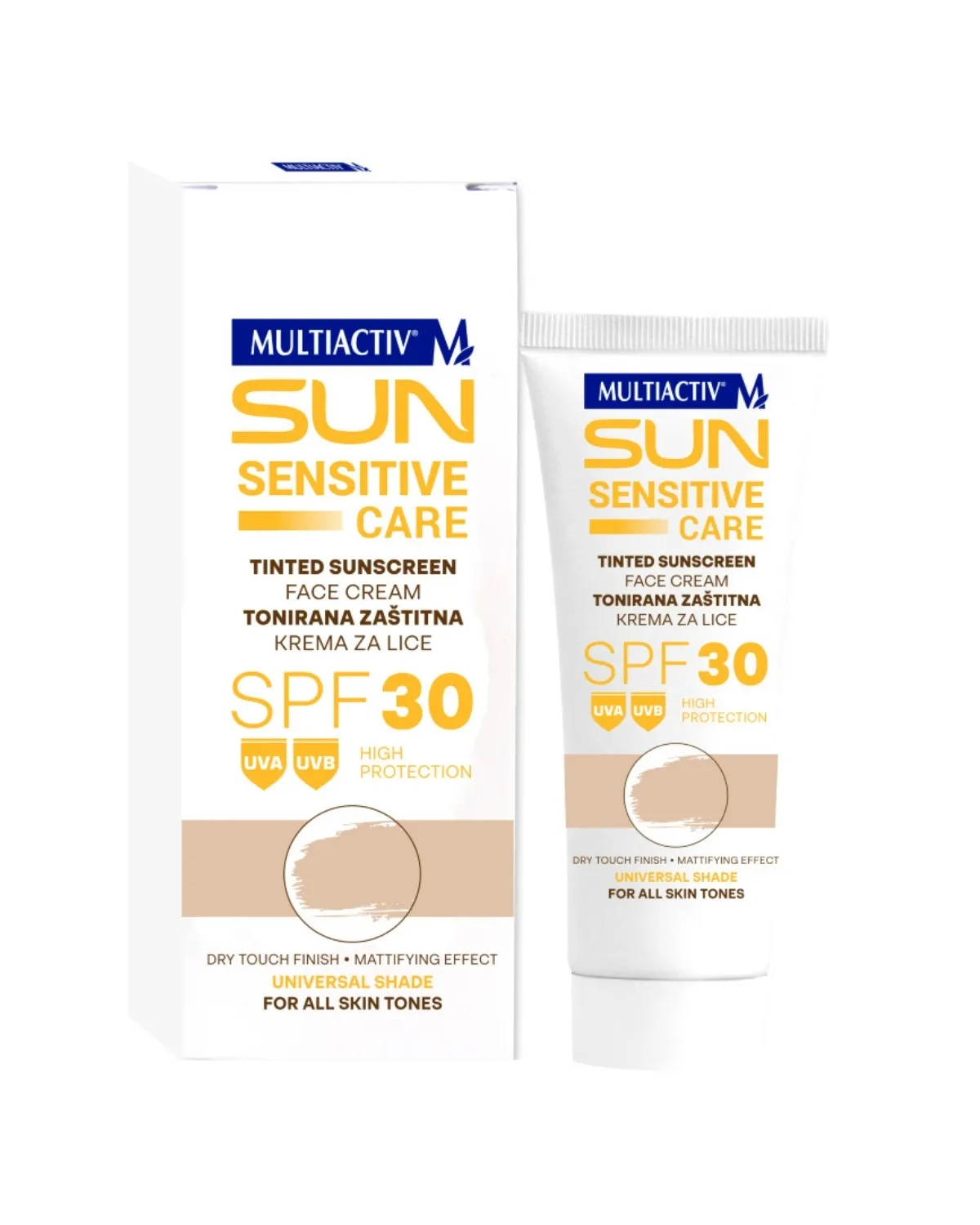 MULTIACTIV SUN SENSITIVE CARE TONIRANA ZASTITNA KREMA ZA LICE 50ML SPF 30