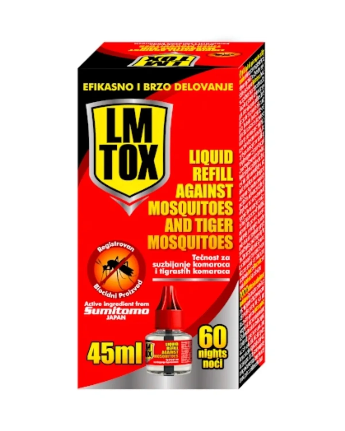 LMX TOX TEČNO PUNJENJE PROTIV KOMARACA 45 ML (60 NOCI) 