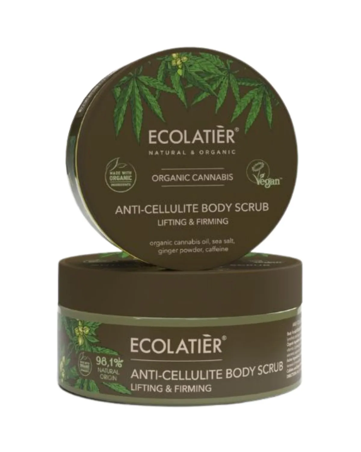 ECOLATIER ANTI-CELLULITE BODY SCRUB LIFTING & FIRMING ORGANIC CANNABIS 300G