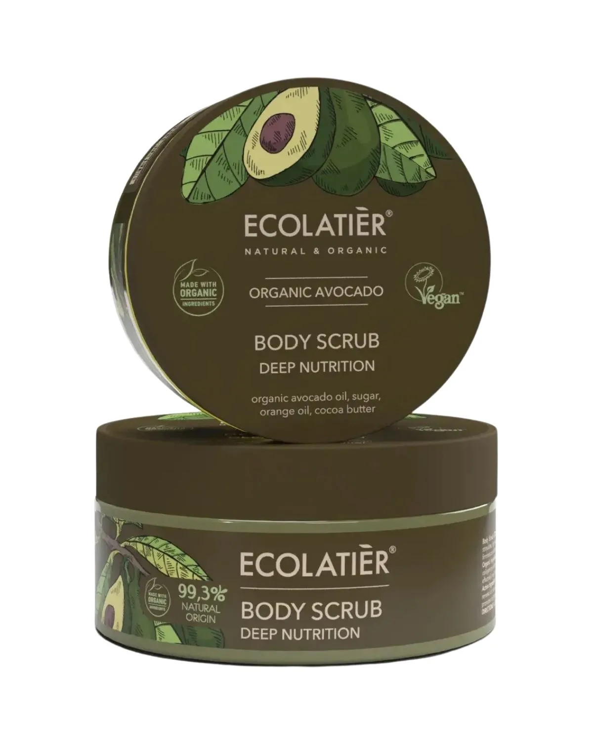 ECOLATIER BODY SCRUB DEEP NUTRITION ORGANIC AVOCADO 250G