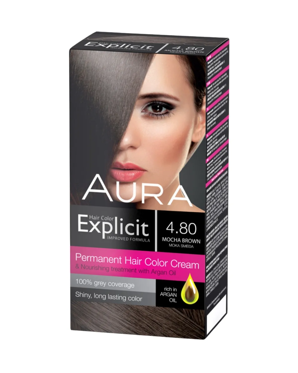 AURA EXPLICIT BOJA ZA KOSU 4.80 - MOKA SMEDJA