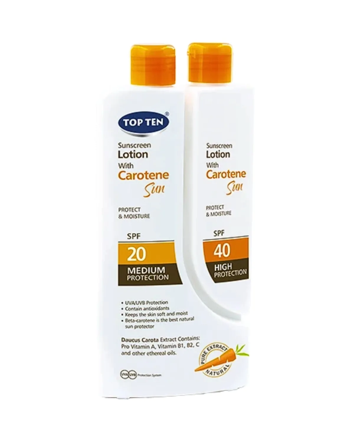 TOP TEN CARROTEN LOSION SPF20/40 - 300ML 