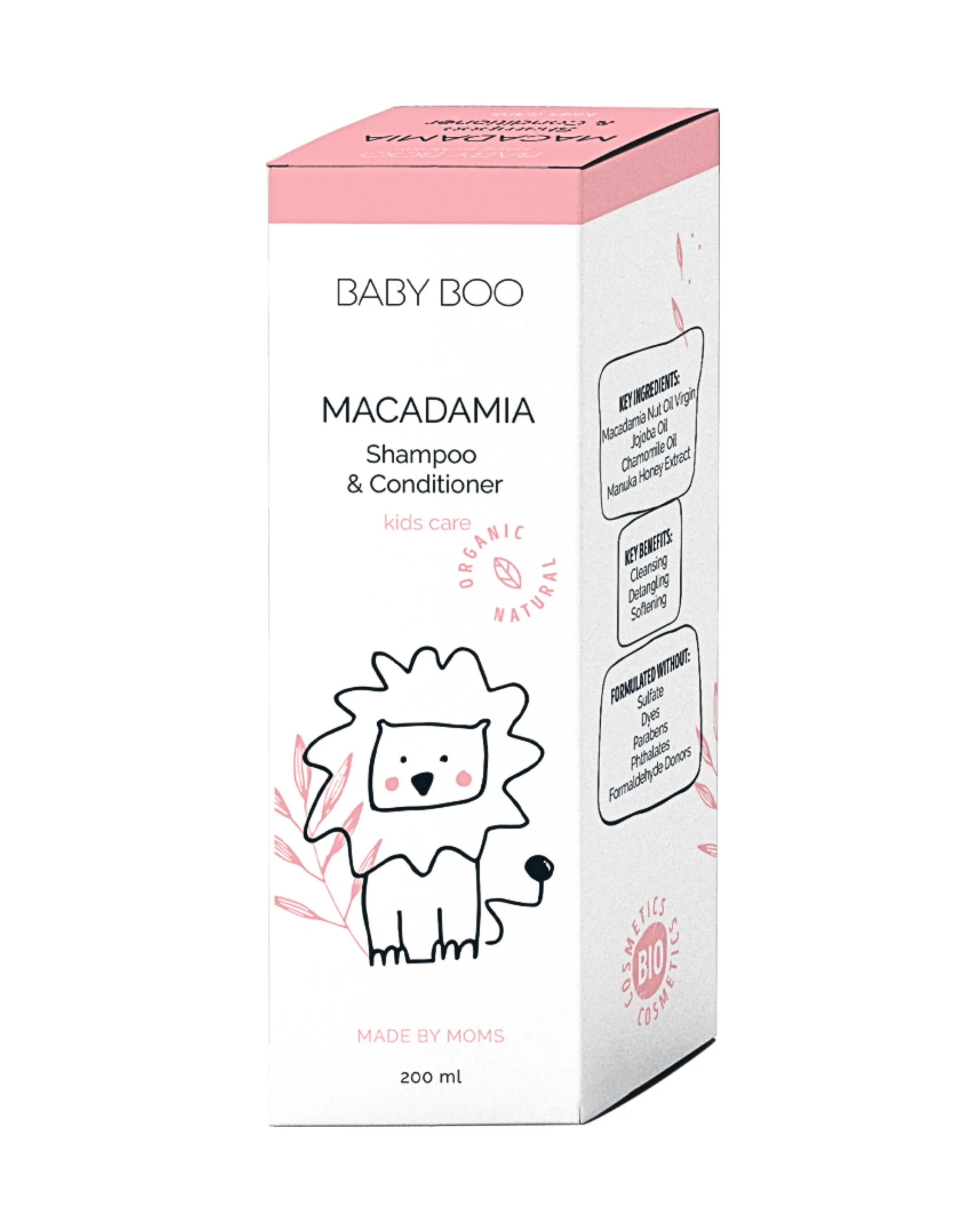 BABY BOO MKADAMIJA ŠAMPON I KONDICIONER BEZ SULFATA 