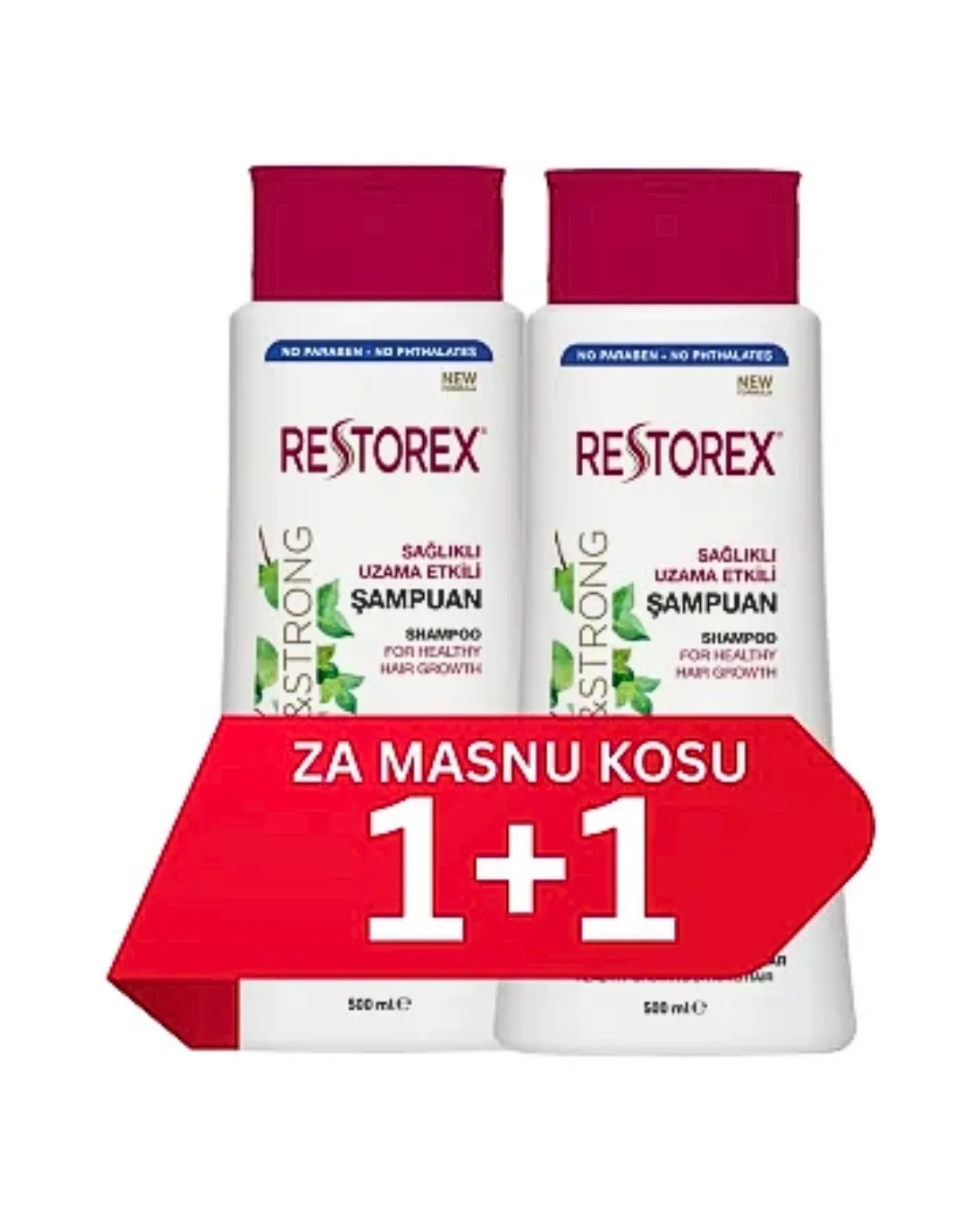 RESTOREX ŠAMPON ZA MASNU KOSU 500ML -1+1 