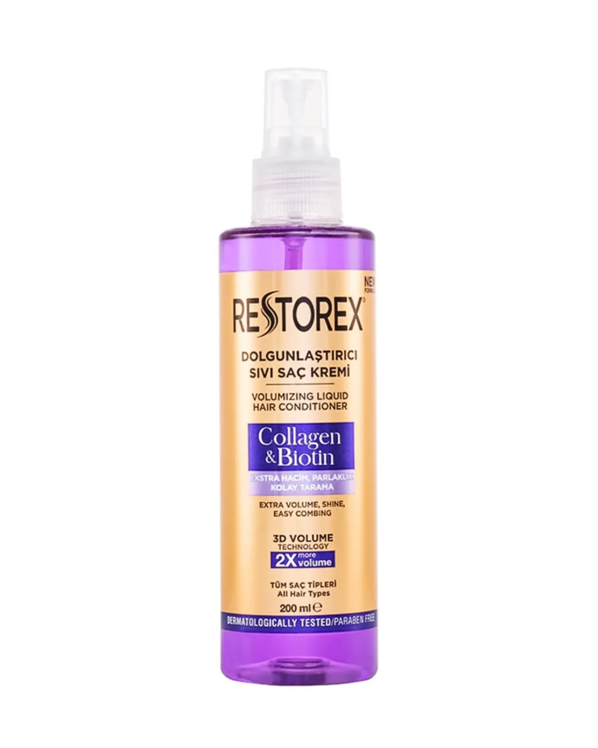 RESTOREX COLLAGEN & BIOTIN TEČNI REGENERATOR ZA VOLUMEN KOSE 200ML 