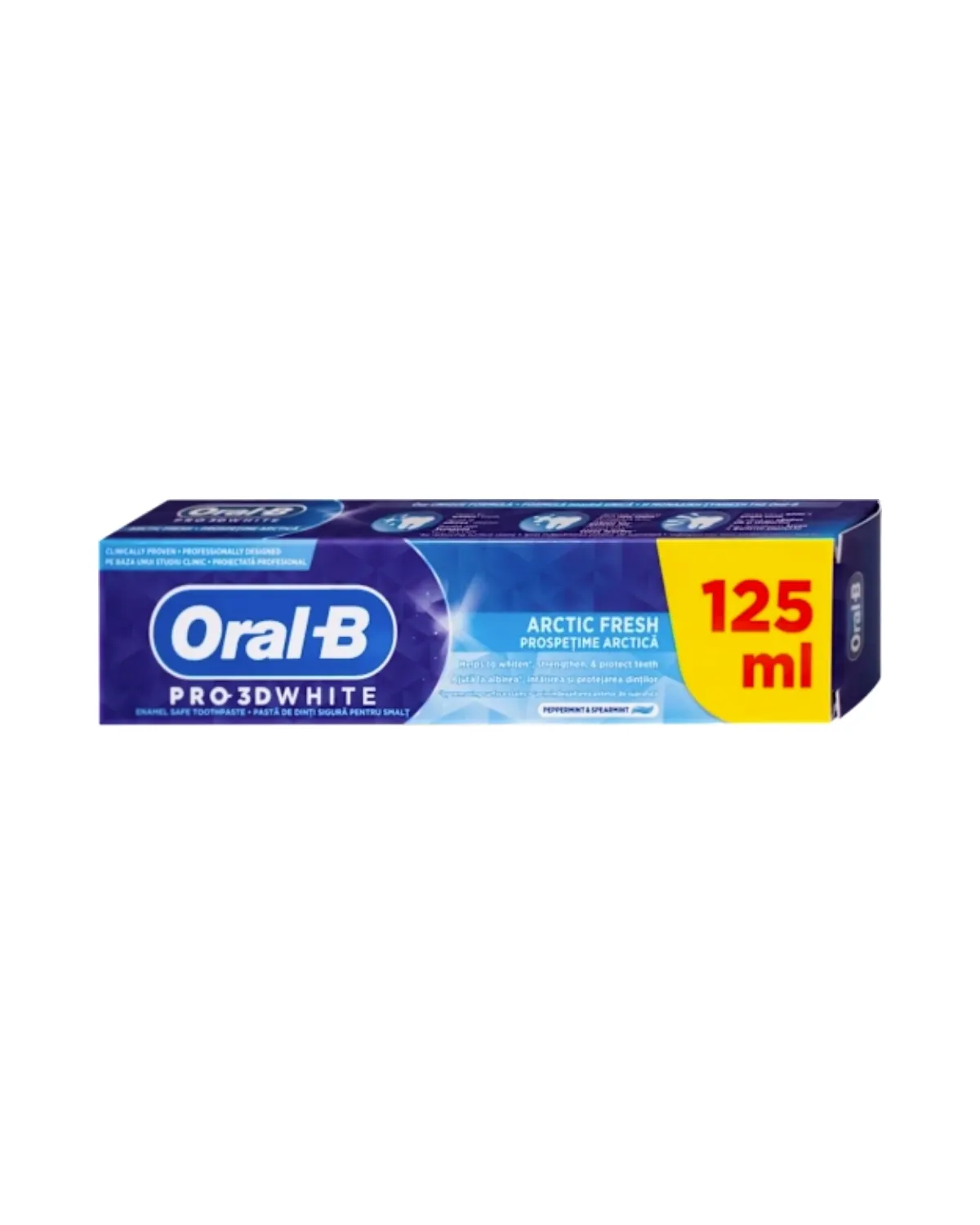 ORAL-B 3DW ARCTIC FRESH OVERFILL 125ML 