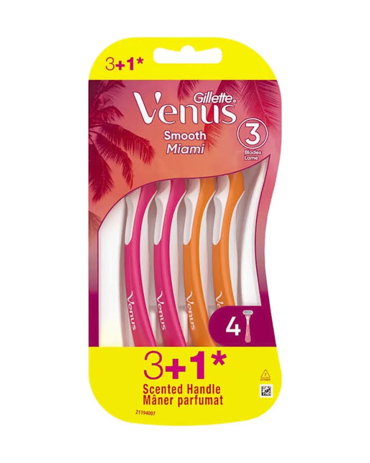 GILLETTE VENUS MIAMI VIBES ŽENSKI BRIJAČ 3+1 